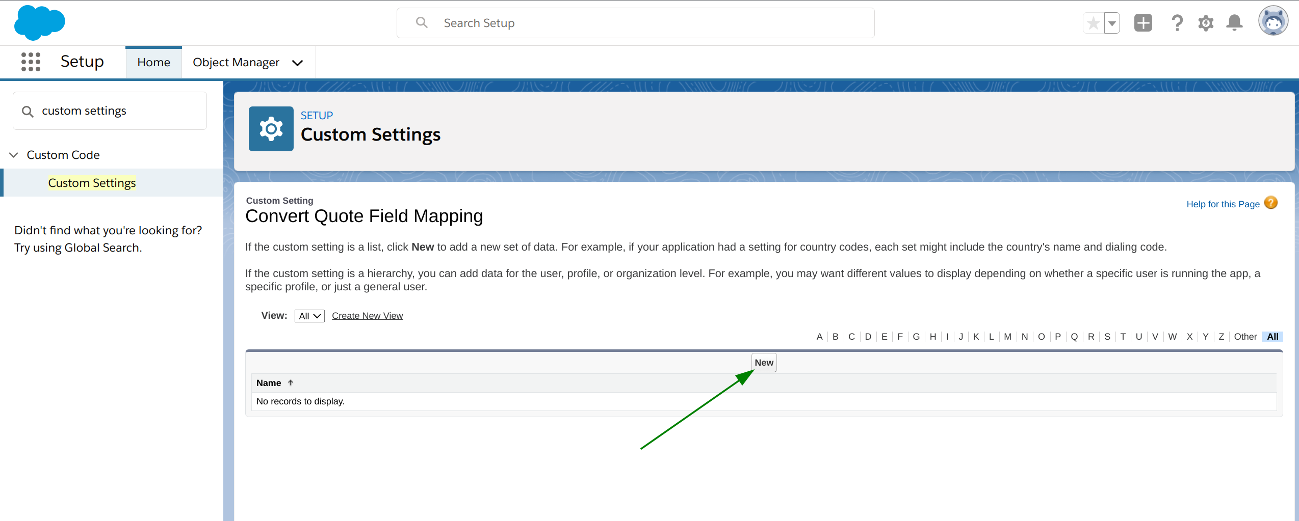 locate status field