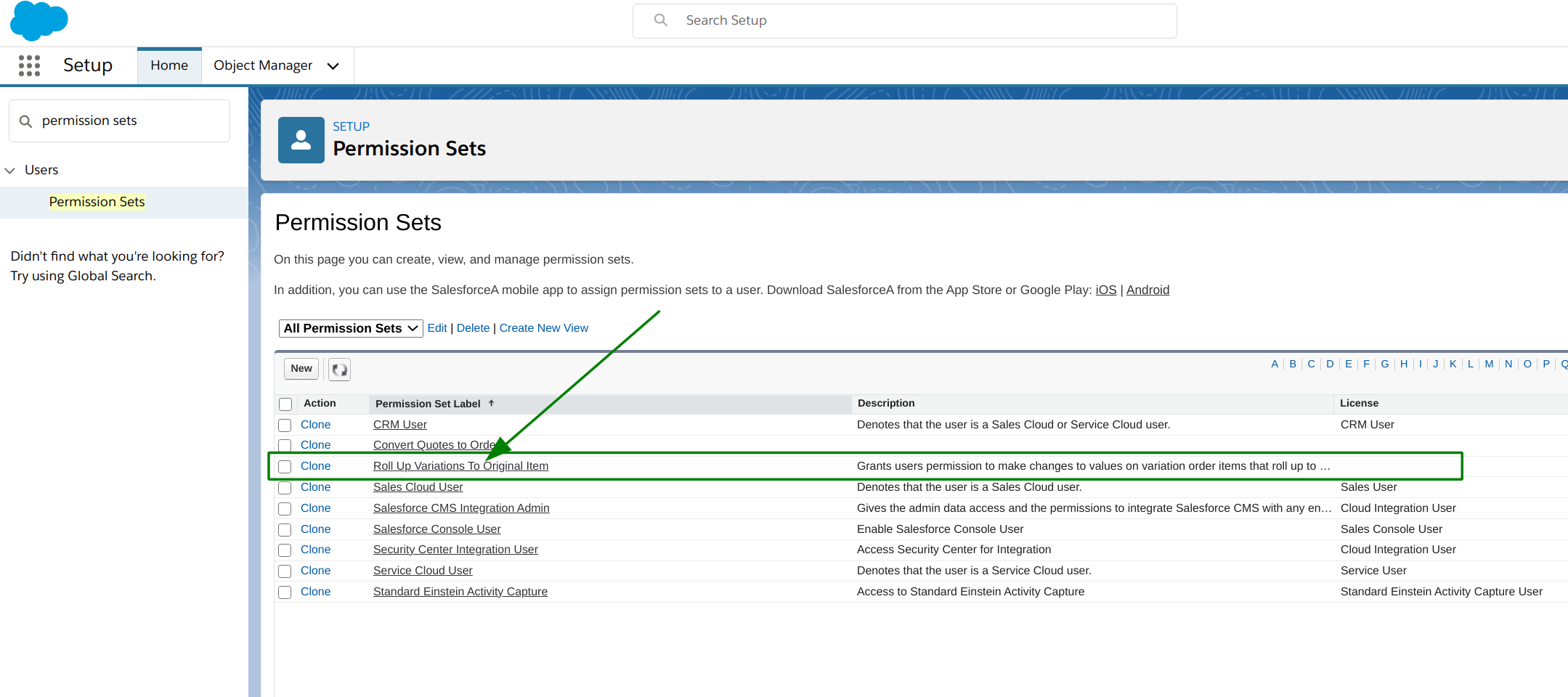 variation permissions